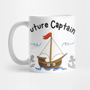 Sailing Sailboat Future Captain Children Mug